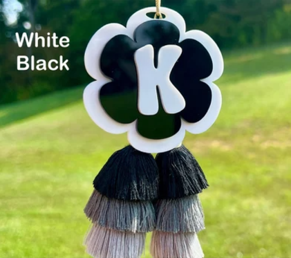 Daisy Initial Bag Charm