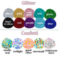 Jumbo Paper Clips - Glitter & Confetti