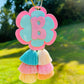 Daisy Initial Bag Charm