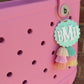 Fish Tail Monogram Bag Charm - Solid Colors