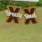 Breezy Bowl XX Earrings, Chris Brown 2025 Stadium Tour