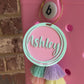 Name Bag Charm - Solid Colors