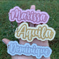 Glitter Name Keychain/Charm (Double-Layered)
